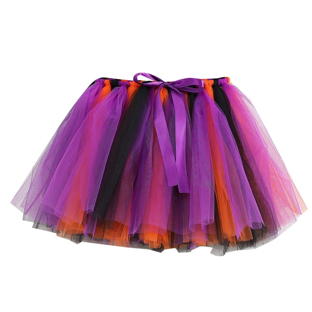 Birdeem Jupe Princesse en Tulle Multicolore pour Bébé Fille Jupe à Nœud Multicolore