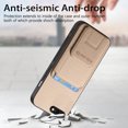 thumbnail image 2 of Allytechgroup Cards Holder Back Case for iPhone 8 Plus/ 7 Plus, Vintage PU Leather TPU Shockproof Slim Kickstand Anti-Drop Protective Wallet Phone Case Cover for Apple iPhone 8 Plus/ 7 Plus, Khaki, 2 of 8