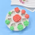 thumbnail image 6 of Silicone Molds,Soap Molds,Rose Silicone Candy Mold Mini Flower Fondant Chocolate Molds For Cake Decorating Cupcake Topper Chocolate Gum Paste Polymer Clay,White, 6 of 9