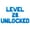 Blue, variant on Letter Balloons - LEVEL 28 UNLOCKED 16" Inch Alphabet Letters Foil Mylar Balloon 28th Birthday Party Banner (White)