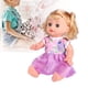 thumbnail image 3 of Muñeca de juguete de alta simulación para niños, muñeca de juego de simulación educativa, juguete con efecto de sonido, ropa Floral SY004-9, 3 of 12