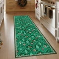 thumbnail image 6 of Christmas Rug 19.69x70.87 Inch, Washable Hallway Christmas Runner Rug, Non-Slip Low-Pile Soft Kitchen Rug, Vintage Xmas Holiday Decor Throw Entry Foyer Mat for Entrance Laundry Living Room, Red, 6 of 6