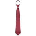thumbnail image 1 of INSPIRE CHIC Cravate à Fermeture Éclair Ajustable pour Homme pour Tenue Décontractée Formelle Rouge Vin -1, 1 of 4