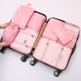 thumbnail image 3 of Juego de bolsas de almacenamiento de viaje extragrandes y gruesas, conjunto de 8 piezas para equipaje, ropa interior, zapatos y bolsillos, 3 of 4