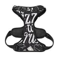 thumbnail image 5 of Lsque In Pizza We Crust Art Dog Harness, No-Pull Pet Harness with 2 Leash Clips, Adjustable Soft Padded Dog Vest with Easy Control Handle for Large Dogs-Medium, 5 of 9