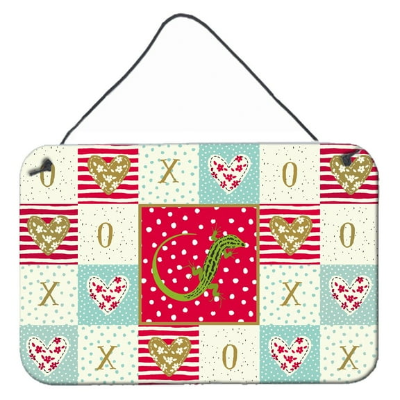 Carolines Treasures CK5534DS812 Lizard Wall or Door Hanging Prints 8x12 multicolor