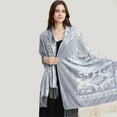 thumbnail image 4 of Elegant Women Shawl Shoulder Wrap for Evening Dress Traditional Ethic Styled Scarf for Wedding Guests or Bridesmaids, 4 of 9