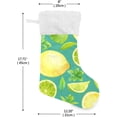 thumbnail image 2 of Coolnut 17.7 Inch Christmas Stockings, 1 PCS Lemon Presonalized Large Stocking Sock for Family Holiday Xmas Party Decorations, 2 of 7