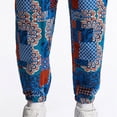 thumbnail image 3 of Royal Blue Track Gym Casual Running Going Out for Man Summer Fall Graphic Bodycon Ruched Paperbag Elastic Waist Long Cuff Leg Trousers Pants Mens 2026 Clothes XL, 3 of 9