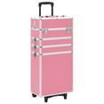 thumbnail image 1 of vidaXL Make-up Trolley Aluminium Pink, 1 of 5