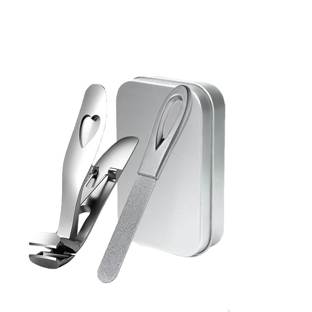 Libiyi Ergonomic Angled Head Toenail Clipper, Large Jaw for Thick Nails, Anti-Splash Design, Comfort Grip for Seniors