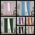 thumbnail image 2 of 4 SIZES 1 SET THERMAL BLACK OUT WINDOW LINED CURTAIN PANEL BRONZE GROMMET ADAM, 2 of 9