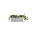 thumbnail image 4 of Ecopots Bruges 17.75" x 7.5" x 6.5" Rectangular White Gray Plastic Modern Planter, 4 of 4