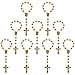 thumbnail image 3 of XINHUIDALSQ 50 Baptism Rosary Acrylic Rosary Mini Rosary Suitable for the First Holy Communion Baptism Party Gift Suitable for Recuerditos De Bautismo Christening Favors Decenarios Finger Rosary(Gold), 3 of 4