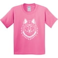 thumbnail image 3 of Inktastic Tribal Wolf Head Youth T-Shirt, 3 of 5