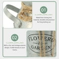 thumbnail image 4 of CTIRCHIU Iron Urn Flower Planter 1Set 7.5X4.7X3.9in Silver Rustic Metal Flowerpot, 4 of 6