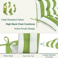 thumbnail image 3 of XXLYY Outdoor High Back Chair Cushions 2-Pack, 44”x22”x4” Waterproof Fade-Resistant Cushions with Ties for Adirondack & Rocking Chairs, 3 of 7