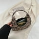 thumbnail image 2 of Bolso De Hombro Bolso para axilas de mujer Media luna Estampado de serpiente Moda Bolso de hombro Monedero (Marrón), 2 of 6