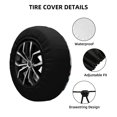 thumbnail image 5 of PUREYAH Funny Butterfly Rv Spare Tire Cover, Wheel Covers Protectors Universal Fit for Camping Travel Trailer Truck 16 inch, 5 of 6