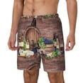 thumbnail image 2 of Daiia Bottle Glass Red Wine Mens Swim Trunks Swim Shorts Quick Dry Swim Shorts with Mesh Lining Pockets-Small, 2 of 9