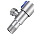 thumbnail image 2 of Unatoiry Bathroom Angle Filling Valve Faucets Black Stainless Kitchen Cold Hot Mixer Accessories Standard G1/2 Threaded, 2 of 6