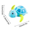 thumbnail image 4 of Blue Swimming Turtle Bath Toy For Kids Wind Up Pool Toy Floating Water Play Toy For Bath Time Fun Lightweight Plastic Material 4.5X4.7X2.6 Inches, 4 of 6