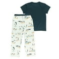 thumbnail image 4 of Lazy One Women's Pajama Set, Short Sleeves with Cute Prints, Relaxed Fit, Shore Am Tired, Birds, 4 of 7