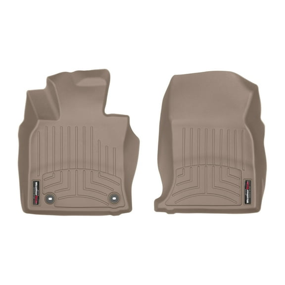 WeatherTech Custom Fit FloorLiners compatible with 2020-2024 Toyota Camry - 1st Row (Driver & Passenger), Tan
