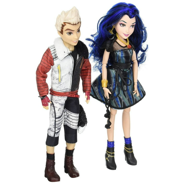  Disney Descendants Two-Pack Evie Isle of the Lost and Carlos  Isle of the Lost Dolls : Toys & Games