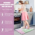 thumbnail image 3 of Kitchen Mats for Floor [2 PCS] Anti-Fatigue Kitchen Rugs Non Slip Washable, Boho Flower Waterproof Kitchen Decor Cushioned, Standing Floor Comfort Mats for Home/Office/Sink, 18''''x30''''(Pink), 3 of 6