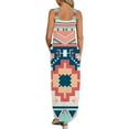 thumbnail image 4 of IROINNID Women's Sleeveless Sundress Full-Length Casual Loose Vest Maxi Dress Long Dress+Pocket Printed V-Neck Dress, 4 of 6