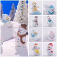 thumbnail image 6 of Dollhouse Creative Christmas Micro Landscape DIY White Desktop Knick-Knack Cartoon Snow Man Doll Miniature Snowman Statue Mini Snowman Figurine 6, 6 of 8