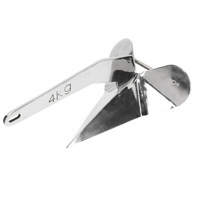 Ancre de Bateau Style Delta 4KG Type Triangle Ancre de Labour pour Amarrage sur la Plage