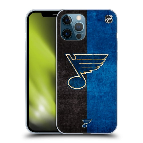 Head Case Designs Officially Licensed NHL St Louis Blues Half Distressed Soft Gel Case Compatible with Apple iPhone 12 Pro Max