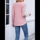 thumbnail image 4 of Camisas de Larga para Mujer, Blusas Informales de Negocios con Cuello en V, Camisetas de Moda para Otoño 2025. Ropa. Rosa XXL, 4 of 10