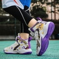 thumbnail image 3 of Kid's Basketball Shoes Boys Sneakers Girls Trainers Comfort High Top Basketball Shoes for Boys(Little Kid/Big Kid), 3 of 5
