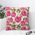 thumbnail image 6 of Rateoe Rose Flowers Pattern Throw Pillow Cover Premium Pillow Stuffer Sham Square for Decorative Cushion Bed Couch Sofa(Pillow insert not included), 6 of 8