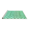 thumbnail image 2 of Ahgly Company Machine Washable Indoor Rectangle Abstract Turquoise Blue Contemporary Area Rugs, 6' x 9', 2 of 4