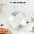 thumbnail image 2 of 10Pcs Circular Tart Rings with Holes Stainless Steel Fruit Pie Quiches Cake Mousse Mold Kitchen Baking Mould 7cm, 2 of 8