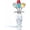 Multicolor, variant on ABCISI 5.7" Crystal Rose Figurine with Vase, Glass Flowers Bouquet Collectible for Home Decor, Hand-Polished Everlasting Rose Centerpiece, Romantic Gifts for Wife Mom Women (Pink)