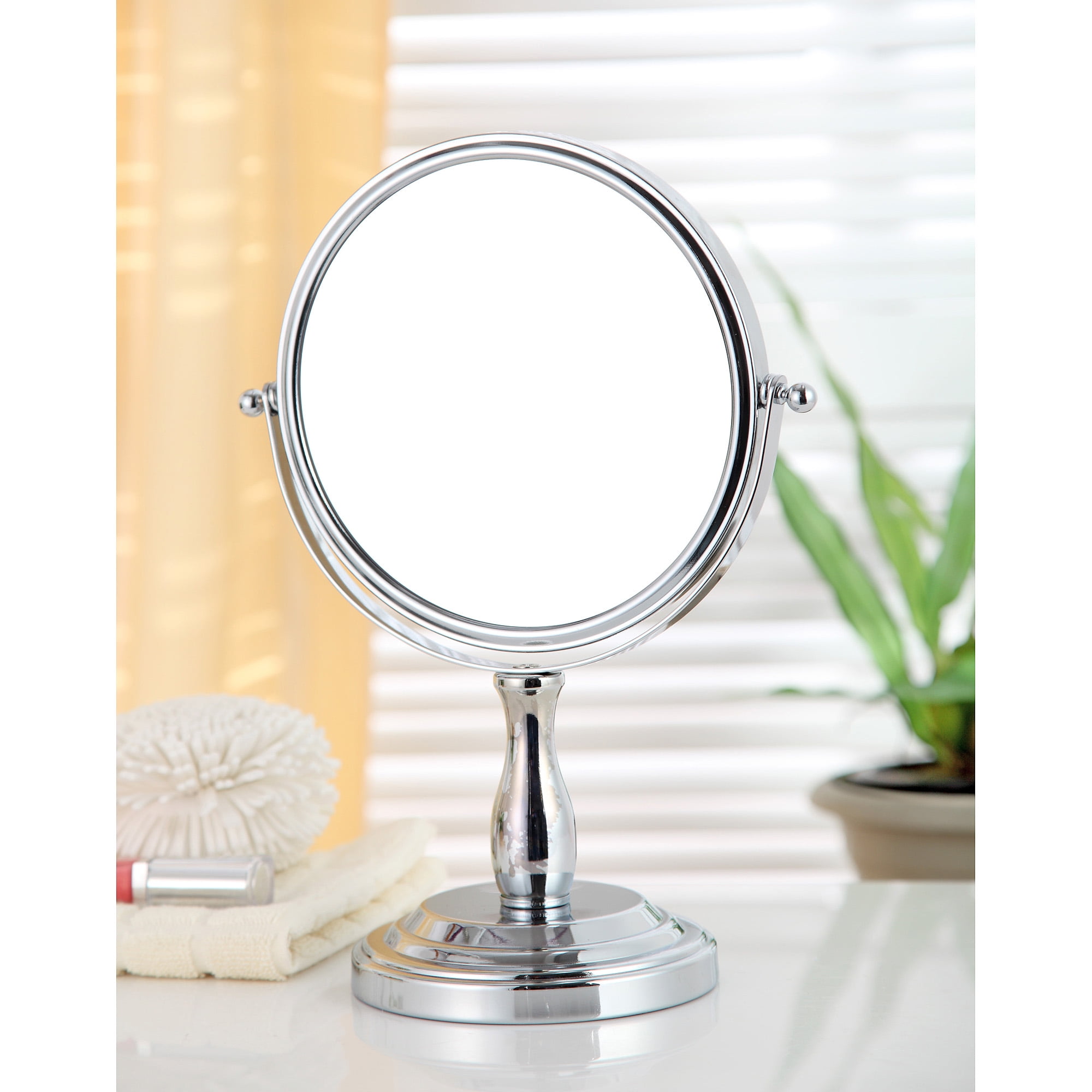 Chapter Standing Tilt Mirror, Chrome Finish
