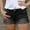 Black, variant on Dihao Jeans Shorts for Women Plus Size Clearance Ladies 2024 Fashion Middle-Waisted Jeans with Pockets Straight Hole Danim Shorts Stretch Pants Hot Sales