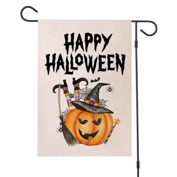 Halloween Garden Flag 12.6 x 18.5 Inch Double Sided Garden Flag Patio Yard Decor Hanging Banner