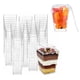 thumbnail image 3 of Tazas de postre transparentes con tapas, reutilizables, trapezoidales, transparentes, fáciles de limpiar, taza de aperitivo para helado de frutas, 3 of 10