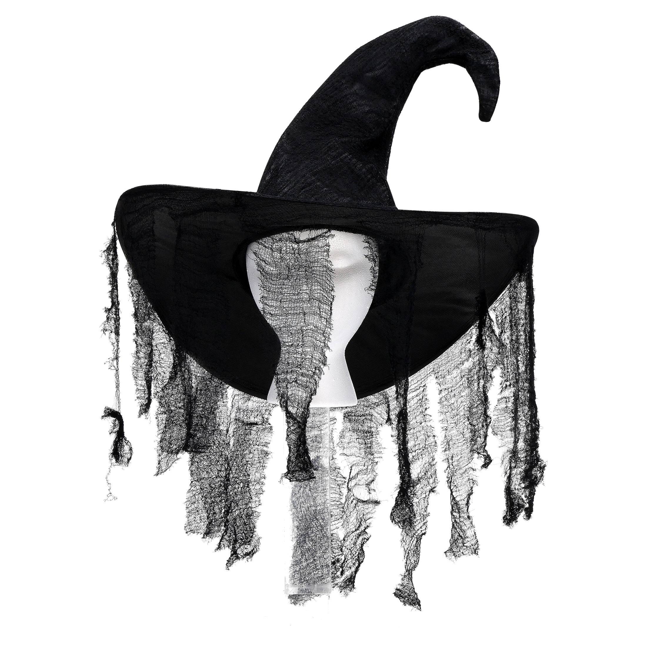 Moss Witch Hat Costume Accessory for Adults, Black, Halloween by Way To Celebrate