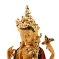 thumbnail image 3 of Estatua de Buda Avalokitesvara Bodhisattva Dorado Tibetano Sunnimix 8.5 x 6 x 14.5 cm, 3 of 7