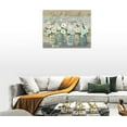 thumbnail image 4 of Flowers Wall Art Farmhouse Floral in Mason Vase Bathroom Pictures Wall Decor Rustic Butterfly Just Breathe Canvas Painting Prints Teal Country Framed Artwork for Bathroom Bedroom Living Room 12"x16", 4 of 6
