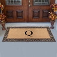 thumbnail image 3 of A1HC Natural Coir and Rubber Paisley Monogrammed Doormat, 30"x60", Heavy Duty Outdoor Front Door Mat, Durable Easy-Clean Bronze Rug, 3 of 6