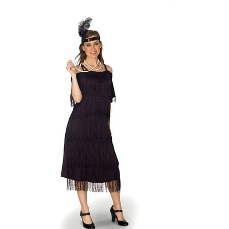 Lava Diva Plus Size Deco Era Flapper Costume