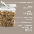 thumbnail image 5 of Bentgo Pantry - 6-Piece Airtight Cereal Containers, Easy Push & Pour Lid, Stackable & Clear BPA-Free Storage, Locking Lids for Freshness – Ideal for Kitchen & Pantry Organization (Snow), 5 of 7